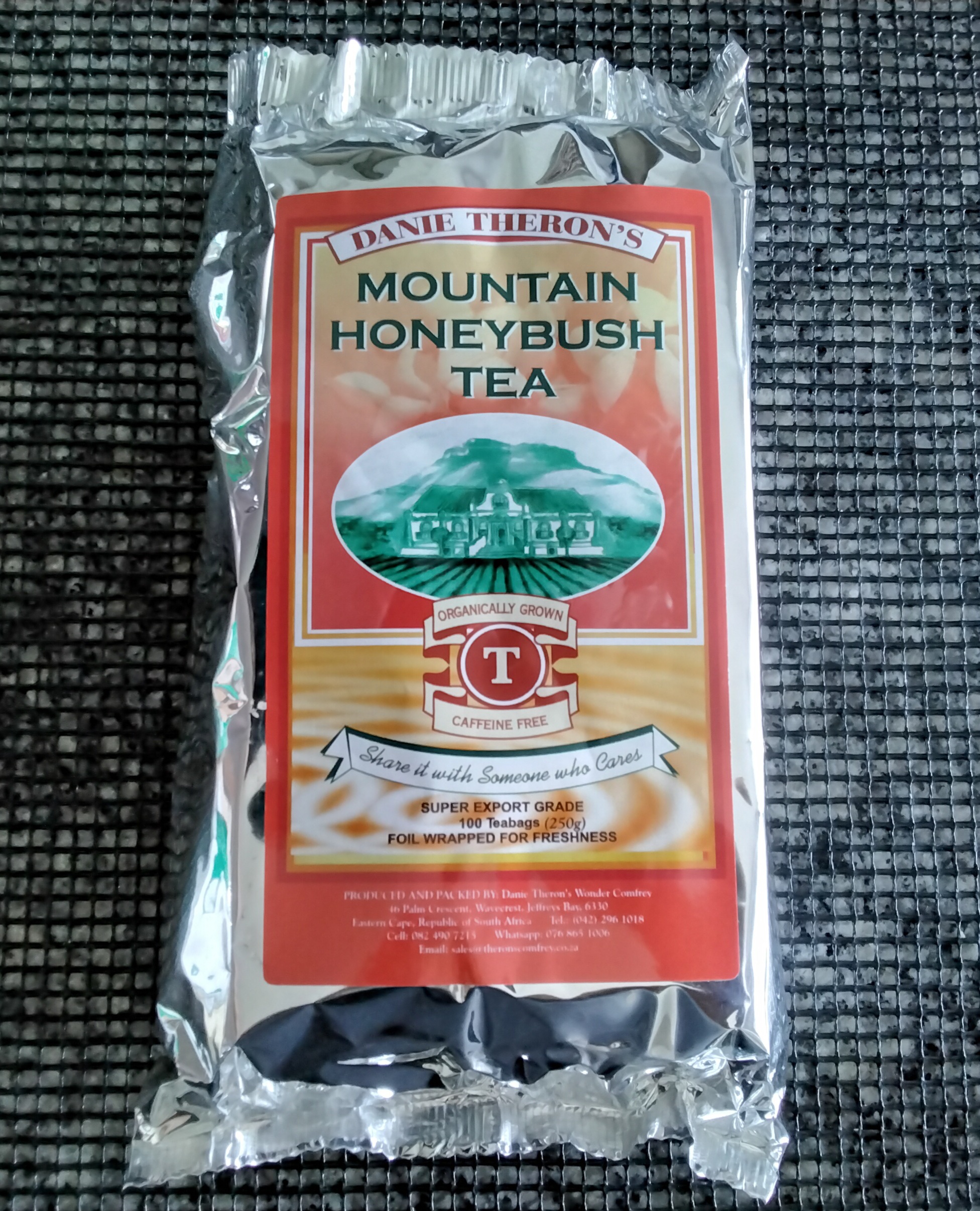 THERON’S Mountain Honeybush Teabags 100 teabags